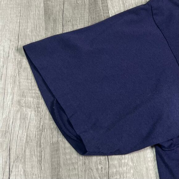 Vintage 90s Whitetail Deer TSI Navy T-Shirt Navy Single Stitch XL - Picture 10 of 11